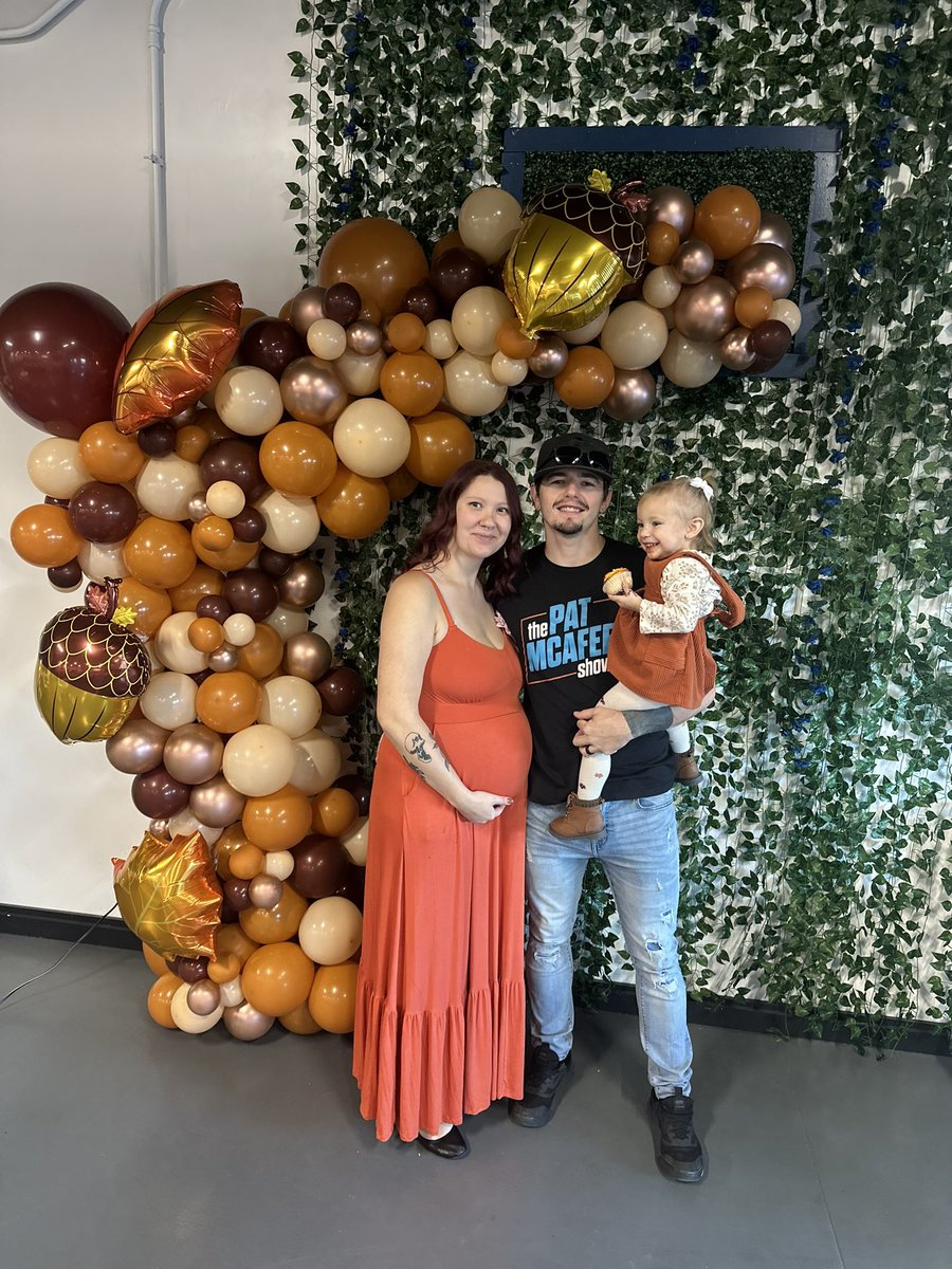 Dunn10Gavin's tweet photo. Wife told me to wear something nice to our baby shower, so I had wore my @PatMcAfeeShow T-Shirt!! https://t.co/DyZRUrQ4Ab