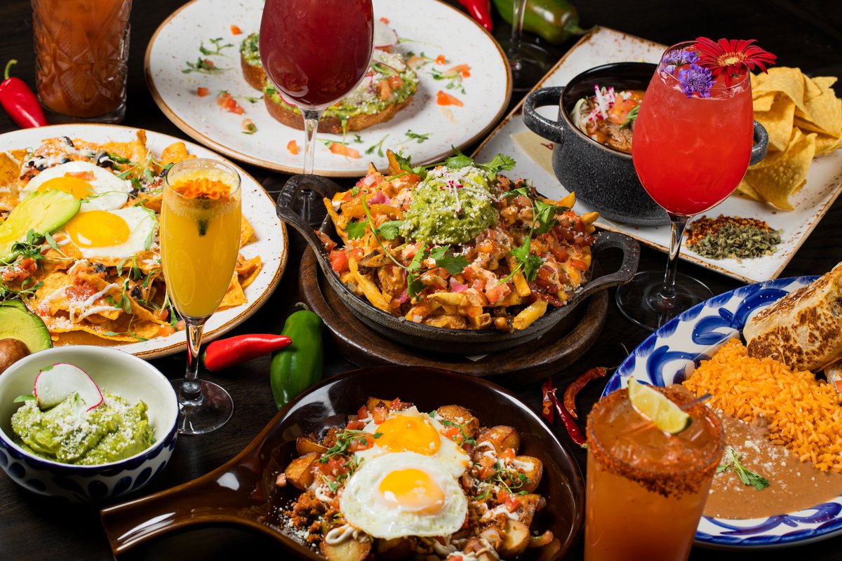 Brunch right with us this today - $19 bottomless mimosas and micheladas &amp; a menu that satisfies 🥂