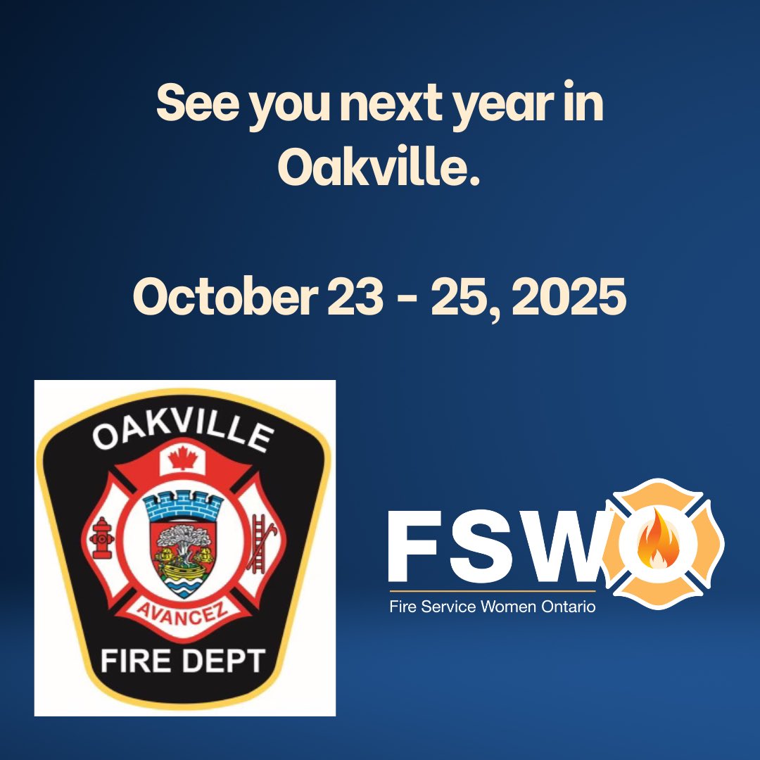 Fire Service Women (@fswontario) on Twitter photo On behalf of the board, THANK YOU to all of our participants & instructors for an amazing Symposium in Hamilton. We will continue sharing highlights on our social media as we start preparing for 2025 in Oakville! <a href="/oakvillefire/">Oakville Fire Dept</a> On behalf of the board, THANK YOU to all of our participants & instructors for an amazing Symposium in Hamilton. We will continue sharing highlights on our social media as we start preparing for 2025 in Oakville! <a href="/oakvillefire/">Oakville Fire Dept</a>