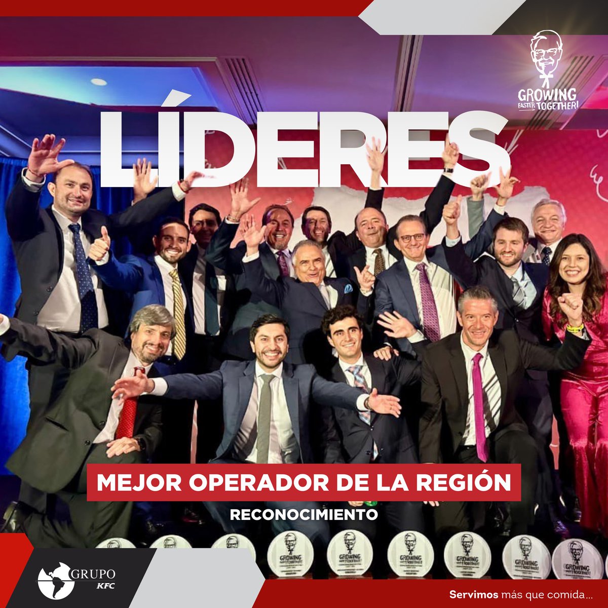 GrupoKfcEcuador's tweet photo. ¡ @kfcecuador ha sido reconocido como el mejor operador de la región! 🏆🇪🇨

Celebramos este logro que refleja nuestra destacada cultura de servicio y trabajo en equipo. Este reconocimiento es un orgullo y nos motiva a seguir llevando lo mejor de KFC a cada rincón de Ecuador. https://t.co/7PpVbyZ7iX