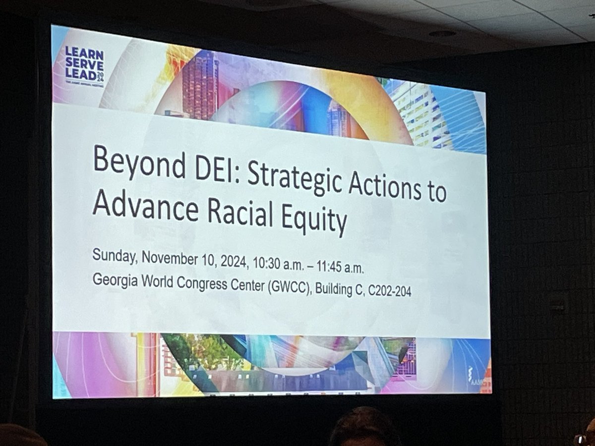 BAAwo_MD's tweet image. Beyond DEI: wonderful, inspiring perspectives from Drs. Heron and Glenn regarding thoughtful strategies on how to work and continue to strive towards racial equity. Thank you both for all that you do!👌🏾

#AAMC24