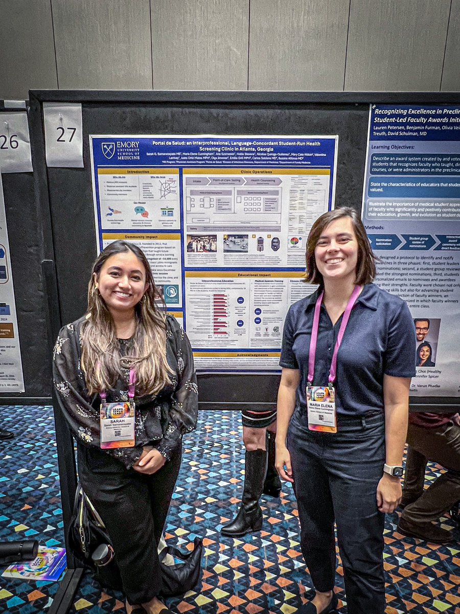 Carlos Saldana (@carlos_saldana0) on Twitter photo I am biased; but this is probably the best poster I’ve seen in a while #AAMC24. <a href="/sarahgsam/">Sarah G. Samaranayake, M.S.</a> and M.E Cunningham et al. share the operations and educational impact of ‘Jornada de Salud’ our reinvigorated student-led clinic proving free screenings in faith settings. I am biased; but this is probably the best poster I’ve seen in a while #AAMC24. <a href="/sarahgsam/">Sarah G. Samaranayake, M.S.</a> and M.E Cunningham et al. share the operations and educational impact of ‘Jornada de Salud’ our reinvigorated student-led clinic proving free screenings in faith settings.