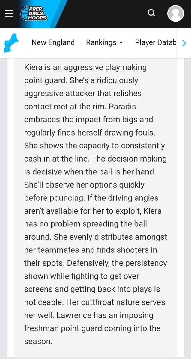 Thank you <a href="/PGHNewEngland/">Prep Girls Hoops New England</a> for the write up. Appreciate it