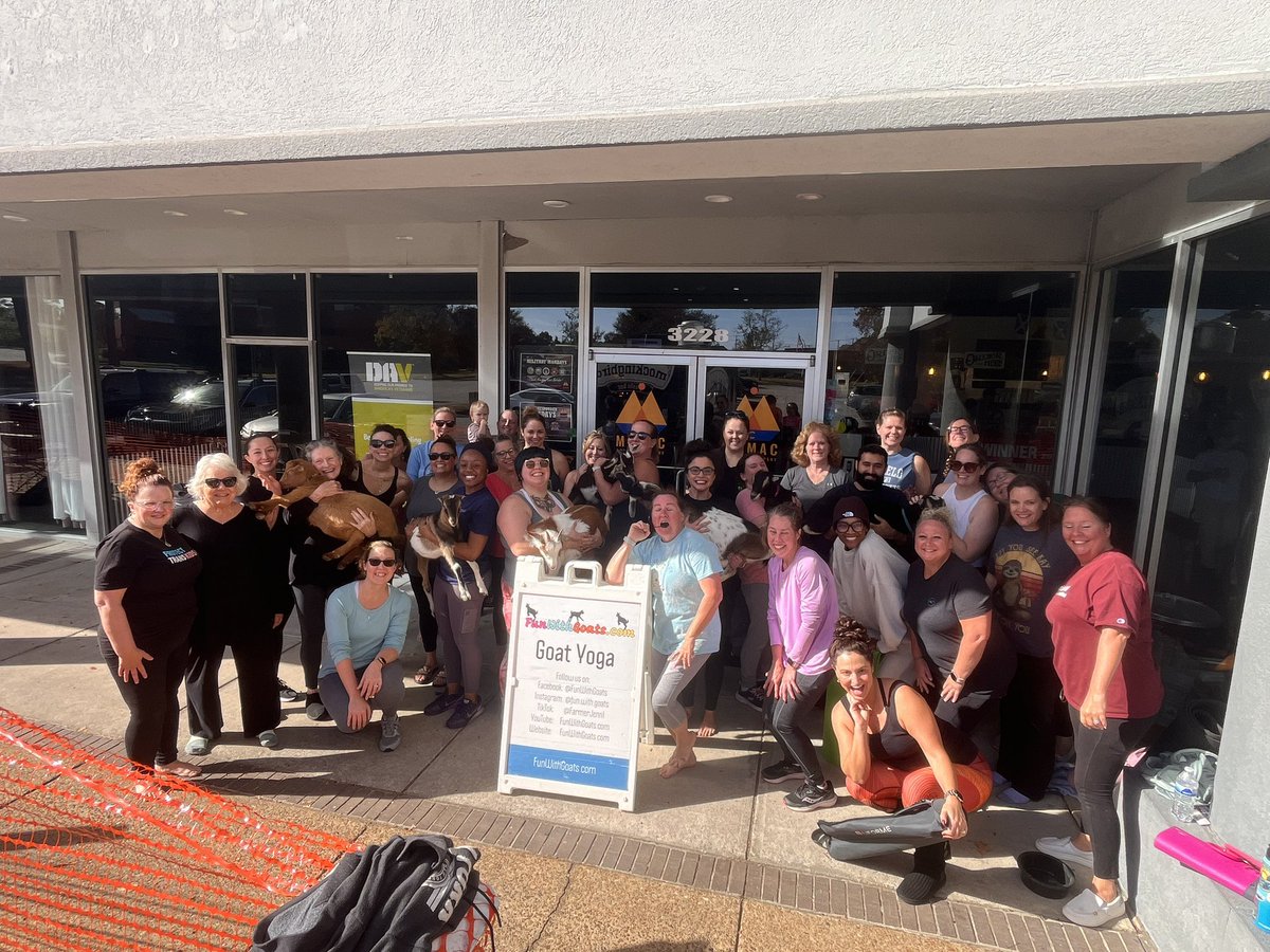 FunWithGoatsss's tweet photo. Thank you to everyone who came out today to https://t.co/IB5cONuxkS Goat Yoga @MoMac Brewing Company!!!
❤️🐐🧘‍♀️

#goats #funwithgoats #goatyoga #goatgoals #goatlife #portsmouth
#goatourism #funwithfriends #goatlovers #GoatGang #zen #goatsofx #thingstodoinportsmouth #love ❤️ https://t.co/cWvBWOx4FG