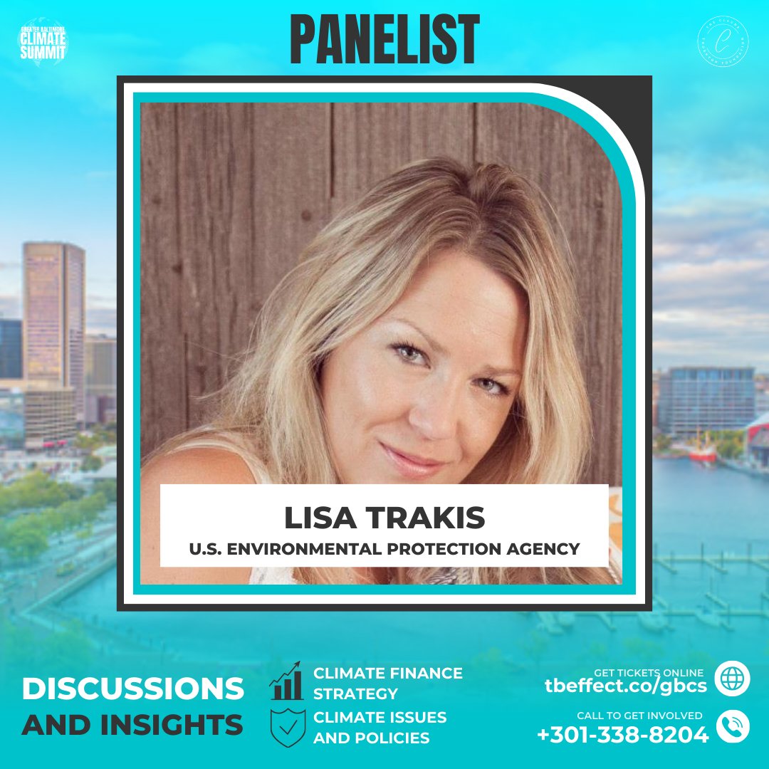 Greater Baltimore Climate Summit (@gbaltcs) on Twitter photo Lisa Trakis is a panelist on the the Meeting the Moment: Building Collaborative Partnerships Across Sectors to Advance Climate Action and Environmental Justice panel <a href="/EPAregion3/">U.S. EPA Mid-Atlantic Region</a>
🗓 11/12/2024
📍 Location: Rita Rossi Colwell Center
🔗 Waitlist: tbeffect.co/gbcs Lisa Trakis is a panelist on the the Meeting the Moment: Building Collaborative Partnerships Across Sectors to Advance Climate Action and Environmental Justice panel <a href="/EPAregion3/">U.S. EPA Mid-Atlantic Region</a>
🗓 11/12/2024
📍 Location: Rita Rossi Colwell Center
🔗 Waitlist: tbeffect.co/gbcs