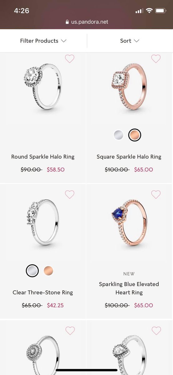 layxsnv's tweet photo. Pandora got a sale on promise rings 🥺 every friday of November .. &amp; they are sooo cute 😩 https://t.co/dvkqPqxpK4