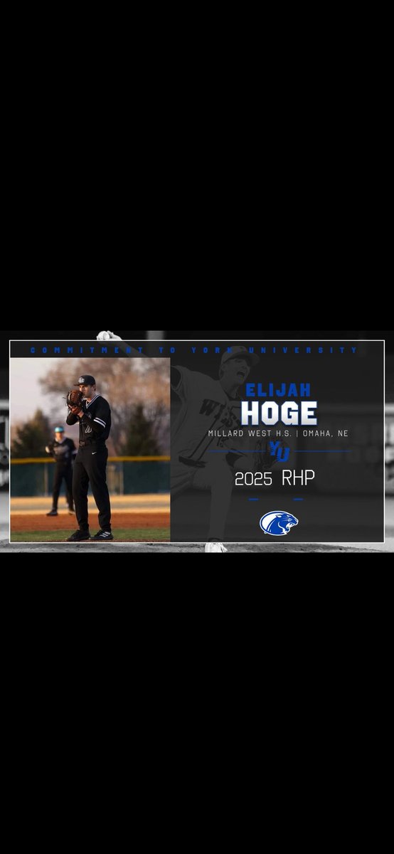 I am honored to announce that I will be continuing my academic and athletic career at York University.  I want to thank my parents, my coaches, and my teammates for getting me where I am today. Happy Birthday mom, you have been there for me every step of the way. #GoPanthers