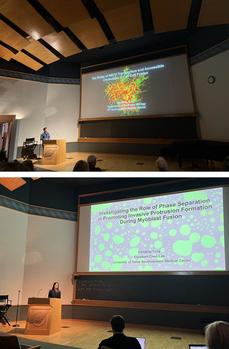 EChenLab's tweet image. What an exciting and fun Cell & Membrane Fusion meeting that was! Huge thanks to @cshlmeetings for giving our community a beautiful new home. It was a great pleasure co-organizing it with @PauliGroup and Mark Rose. Look forward to coming back again @CSHL in two years! #cshlfusion