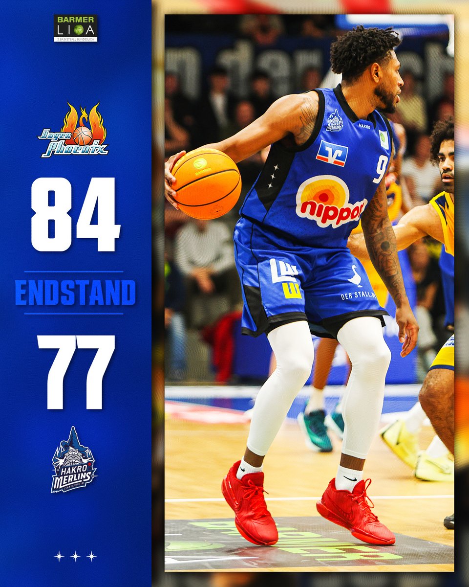 Bitter. Wir verpassen es unseren vierten Auswärtserfolg einzufahren und verlieren gegen Phoenix Hagen mit 77:84.

Jetzt: Kopf hoch, Regeneration, Vorbereitung, Heimspiel!💙

📸: Laube