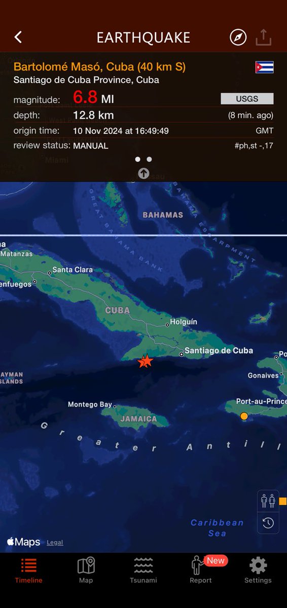 iperic's tweet image. 9 min. ago #earthquake 6.8 has hit Santiago de Cuba Province, Cuba, 12.8km, 16:49 GMT (USGS ) earthquake.app/m/?e_id=usgs.p…