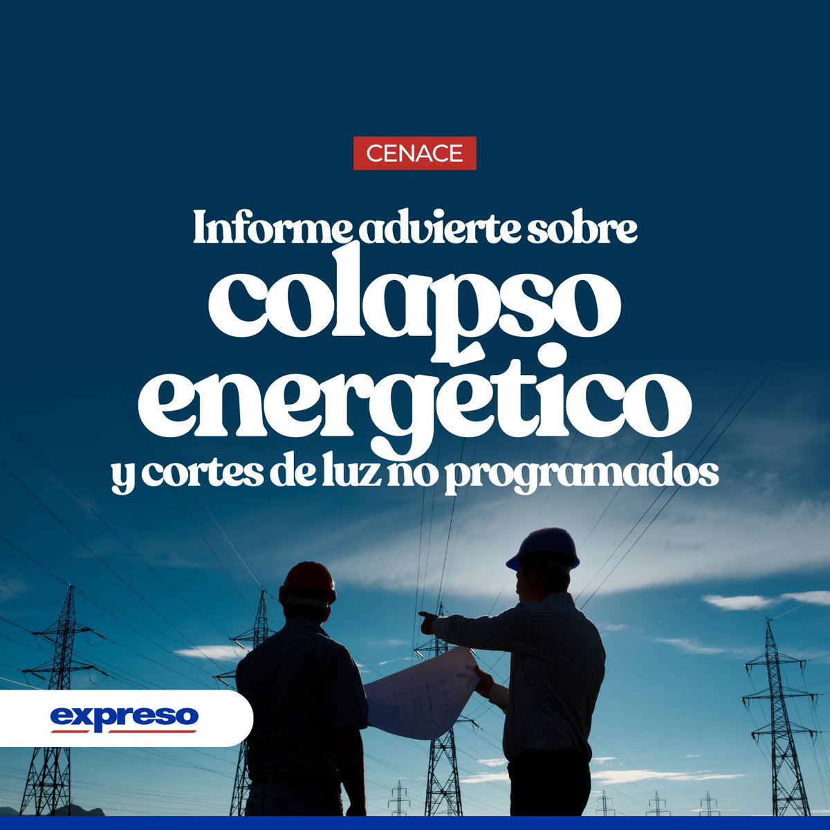 Expresoec's tweet photo. #URGENTE | En un informe reciente, el Operador Nacional de Electricidad (CENACE) ha emitido una alerta sobre la inminente posibilidad de un colapso energético en Ecuador si no se implementan medidas de racionamiento urgente. 

Más detalles 👉 https://t.co/tbadTg5LwP https://t.co/nS7MP7IXvU