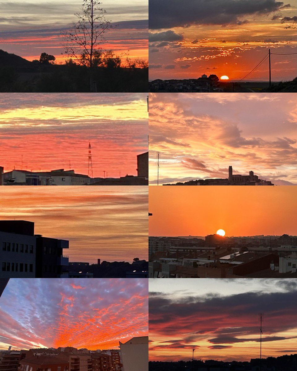 Doncs aquí teniu les meves millors fotos de cels de #Ponent que he fet aquest any. Encara em faré alguna més. 
#Cels
#Segrà
#Lleida