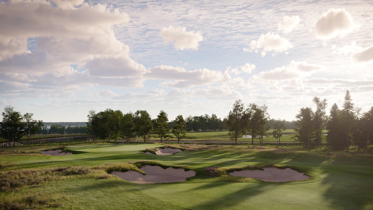 The proposed 10th hole on the new Vineyard Course at <a href="/FoxHarbrResort/">Fox Harb'r Resort</a> #golf #rendering