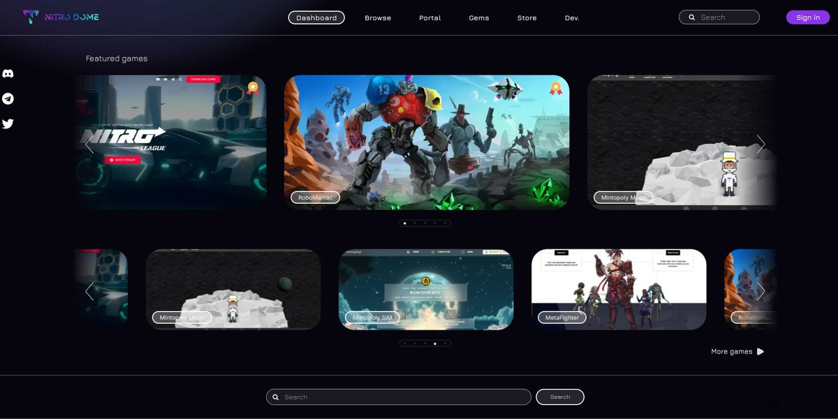 Find great games to play on the newly released gaming platform, nitrodome.com 🌟🎮

Games are live &amp; available to jump in NOW, (w/ more on the way! ⚡️)

From arcade to strategy to #MMO &amp; everything in between, find what you're looking here on the NitroDome Gaming