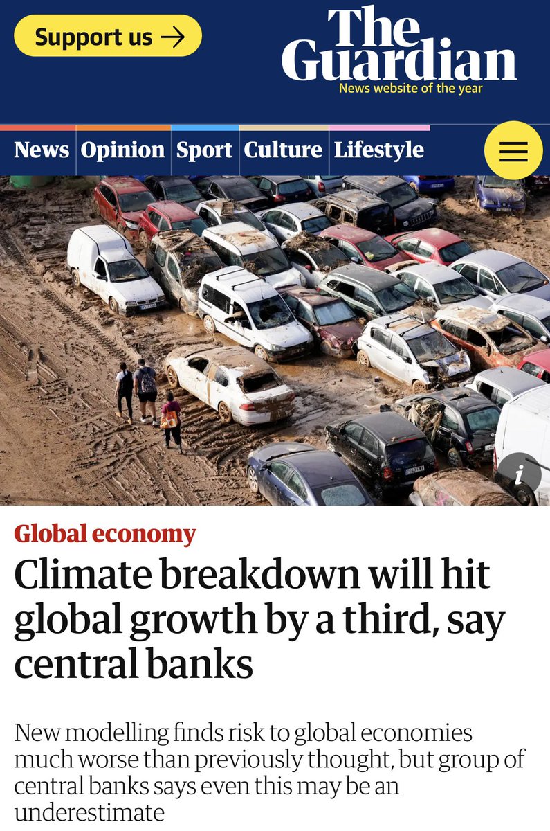 This isn’t from climate activists who are too easily ignored or even vilified. This is from central banks. And insurance companies. And every other rational sector or institution who cares about evidence and consequences.

The high economic cost of inaction is a LOT higher than