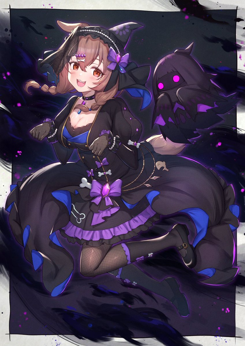 ホロライブ「ゴアネコころさん可愛いすぎる#できたてころね#モンスターハンター #ホロライブと」|UNEG_仕事募集中のイラスト
