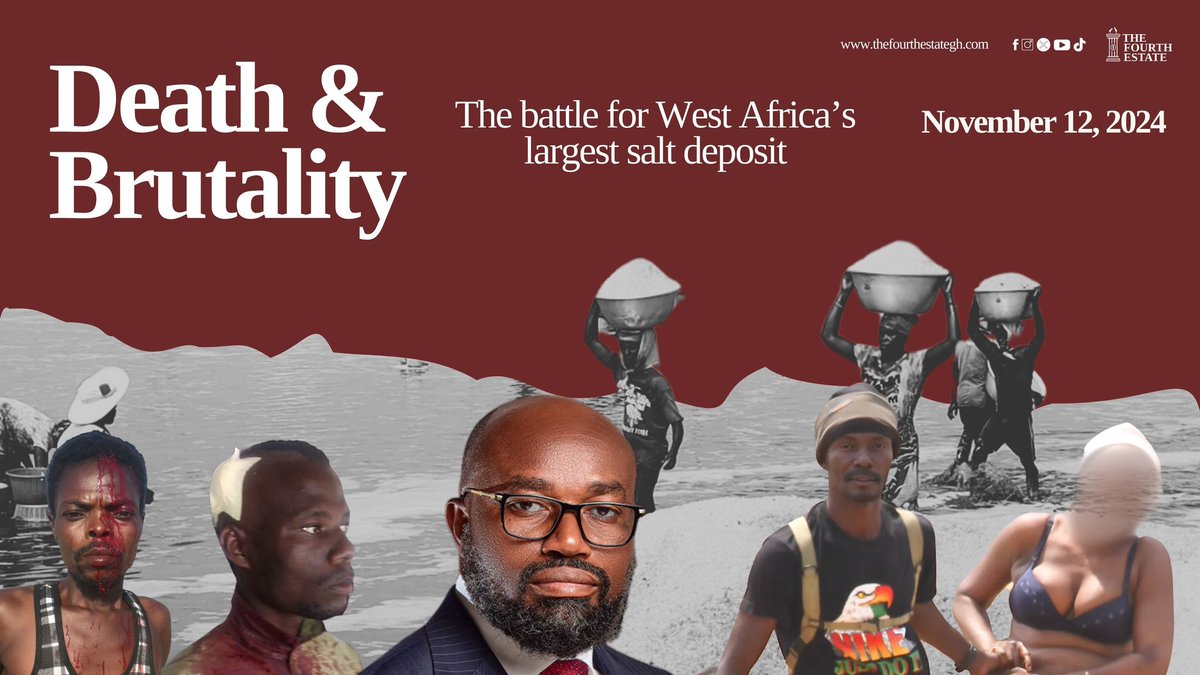 iamphilipteye's tweet photo. For nearly a year, the team at @fourthestategh has sought answers on why the peaceful area hosting West Africa's largest salt deposit has turned into a war zone. Guess what we uncovered?
#SongorLagoonInvestigation
#AdaSalt
#TheFourthEstate https://t.co/j8P4sXVxj7