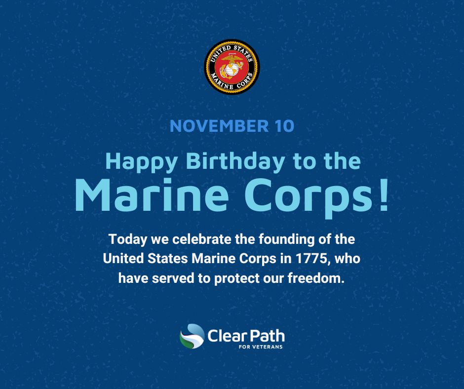 Happy 249th Birthday to the United States Marine Corps! Today, we honor the brave men and women who have stood strong for our nation, upholding honor, courage, and commitment. Semper Fi!

#MarineCorpsBirthday #SemperFi #USMC #ClearPathForVeterans