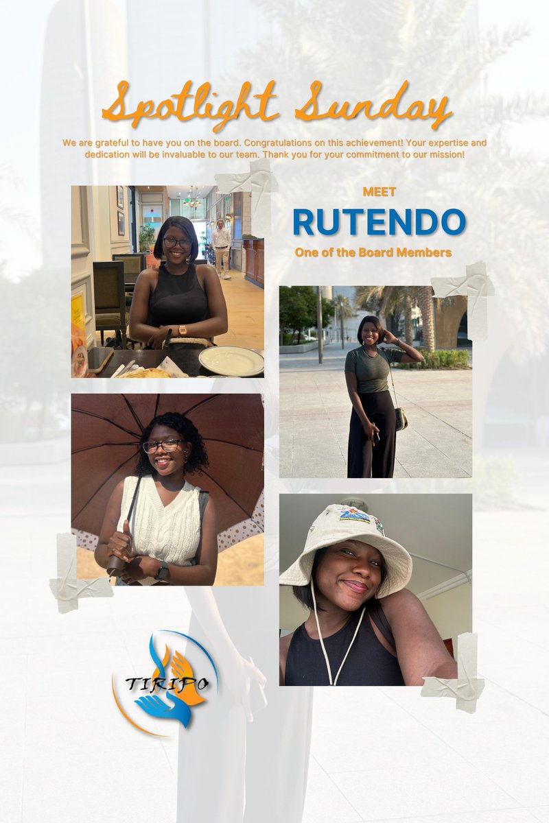 Tiripoorg's tweet photo. Shining the spotlight on our amazing volunteers!

Thank you for your selfless service Rutendo, volunteers like you are the backbone of our organisation ❤️

#NonprofitLife
#Gratitude
#Communitydevelopment
#spotlightsunday https://t.co/Kk8Hebi2se