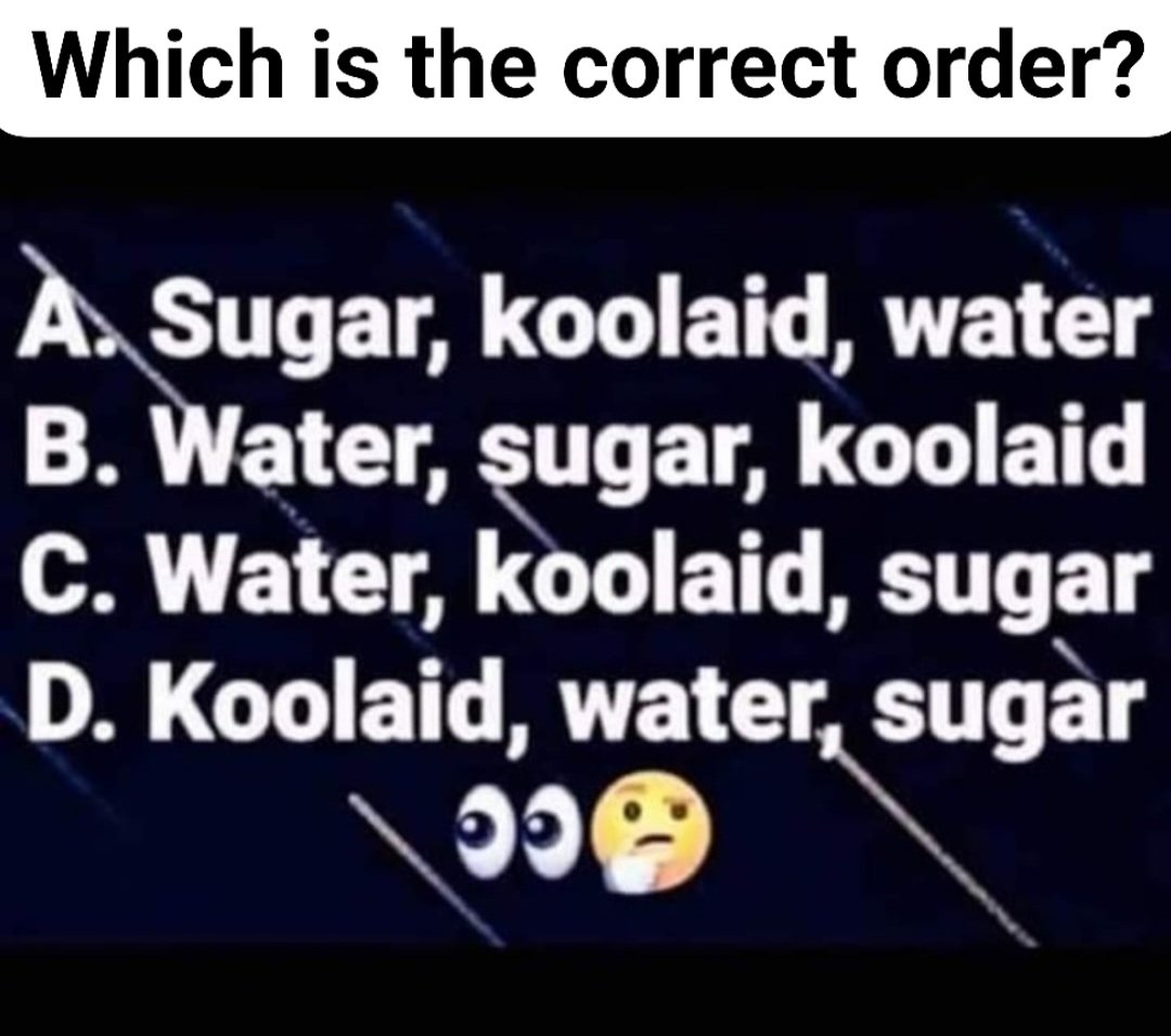 What say you? (You can only pick 1.) 🤔🤔🤭🫢😝