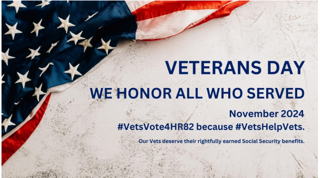 nucarl2024's tweet photo. Thank you for cosponsoring H.R. 82. Please #VoteWEPGPORepeal 11.2024. #VETSVote4HR82 because #VetsHelpVets.
@RepBarryMoore @RepRickCrawford @RepThompson @RepFranklin @RepBost @RepJimBanks @ZachNunn @RepGuthrie @RepHalRogers @RepTrentKelly @RepRyanZinke @RepealWEP_GPO https://t.co/R0fmDQ3zi6