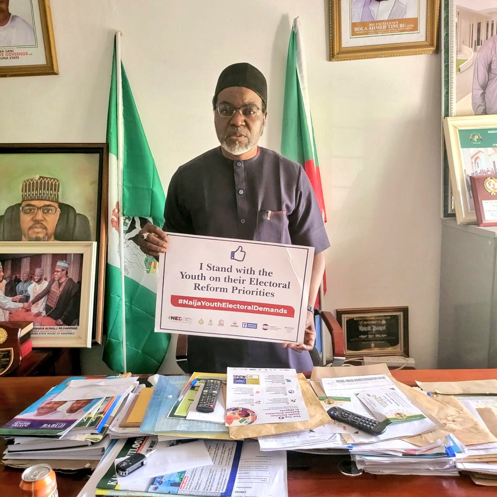 jdevfoundation's tweet image. We paid an advocacy visit to the Kaduna State House of Assembly to meet Hon. Auwalu Muhammed (Yaro mai kyau)
Member Ungwan sanusi Constituency about the Youth Recommendations on Electoral Reforms. #NaijaYouthElectoralDemands @NDI @NEDemocracy