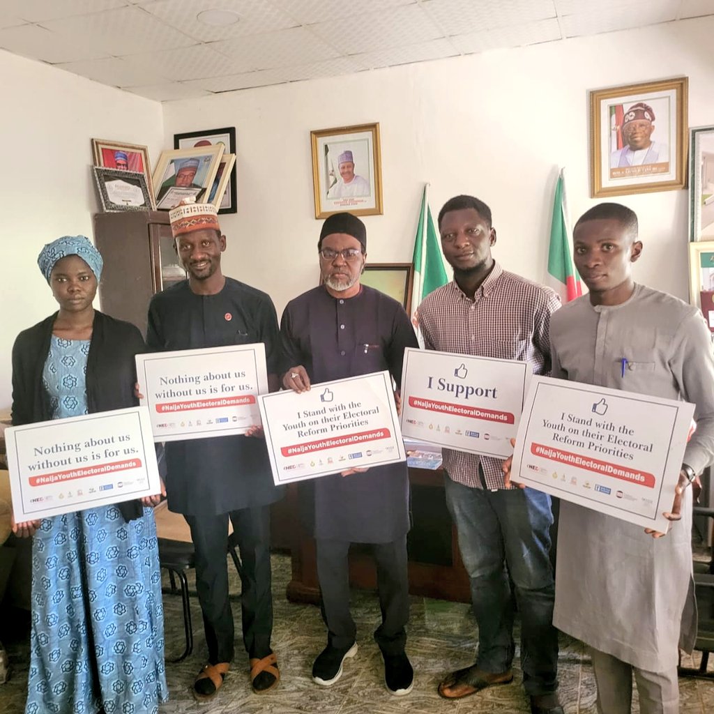 jdevfoundation's tweet image. We paid an advocacy visit to the Kaduna State House of Assembly to meet Hon. Auwalu Muhammed (Yaro mai kyau)
Member Ungwan sanusi Constituency about the Youth Recommendations on Electoral Reforms. #NaijaYouthElectoralDemands @NDI @NEDemocracy
