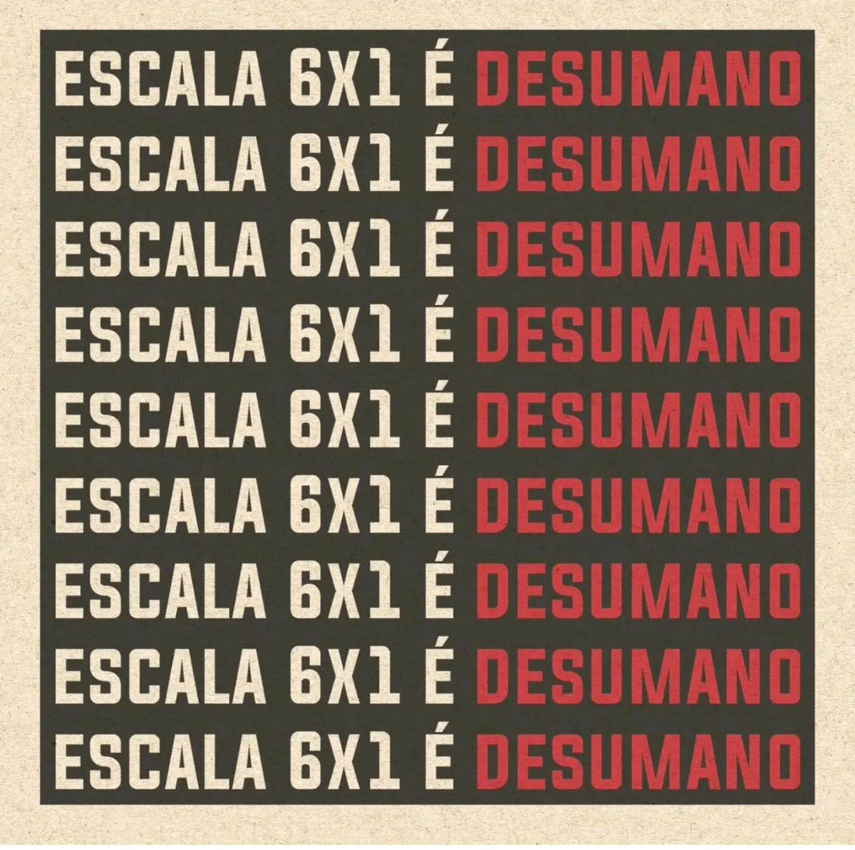 Edson13pt's tweet photo. Pelo fim da jornada 6x1 https://t.co/l02YVm5vNB