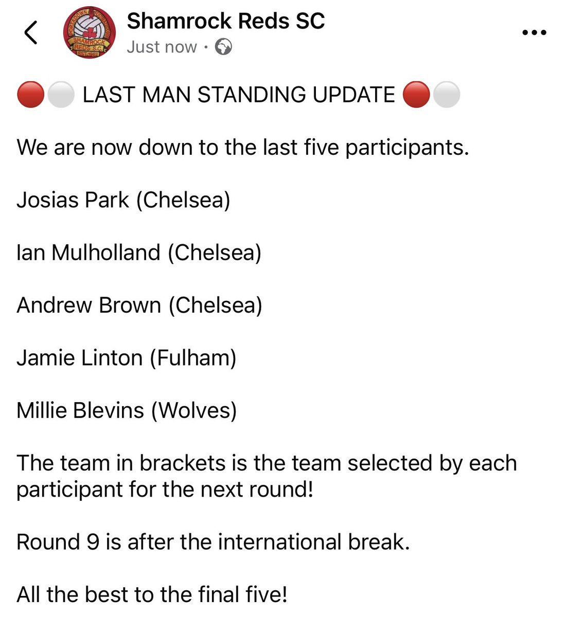 Shamrock Reds (@shamrockredssc) on Twitter photo 