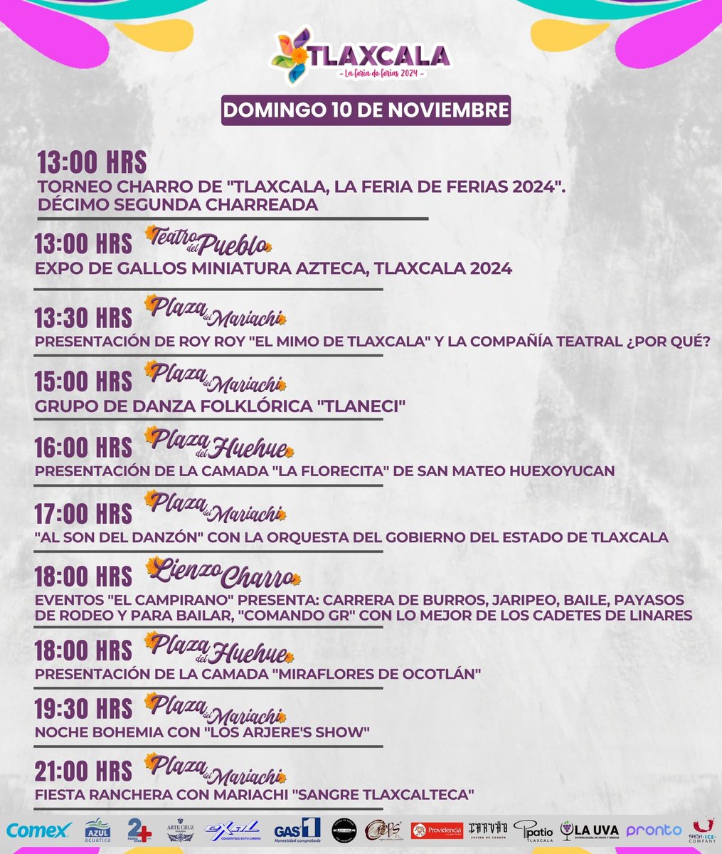 petlaxcala's tweet photo. 🎢 Te esperamos este domingo en "Tlaxcala, la Feria de Ferias 2024". Y disfruta con tu familia, pareja o amigos. 
Conoce el programa ➡️  https://t.co/eixRE01hyK
!Te esperamos! 
#FDF2024
 #Tlaxcala #LaFeriaDeFeriasTlaxcala2024 https://t.co/tveAjFmIsa