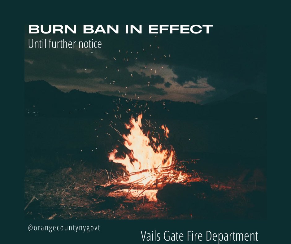 VailsGateFD's tweet image. 🚨 BE ADVISED: All smoke in the area is due to the fire in Greenwood Lake. Please refrain from calling 911 to report smoke in the area unless you physically see fire 🔥

Also note, County Executive Steve Neuhaus has extended the Burn Ban on ALL fires until further notice.