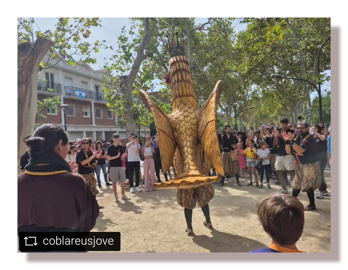 #repost @coblareusjove
Matí de festa major acompanyant l' @aligadereus amb la @coblareusjove la baixada de Misericòrdia en format de cobla ampliada amb tuba i percussió.

Aquesta tarda, més ballaruques i música alegre i festiva, visita a la residència de la gent gran, i al vespre
