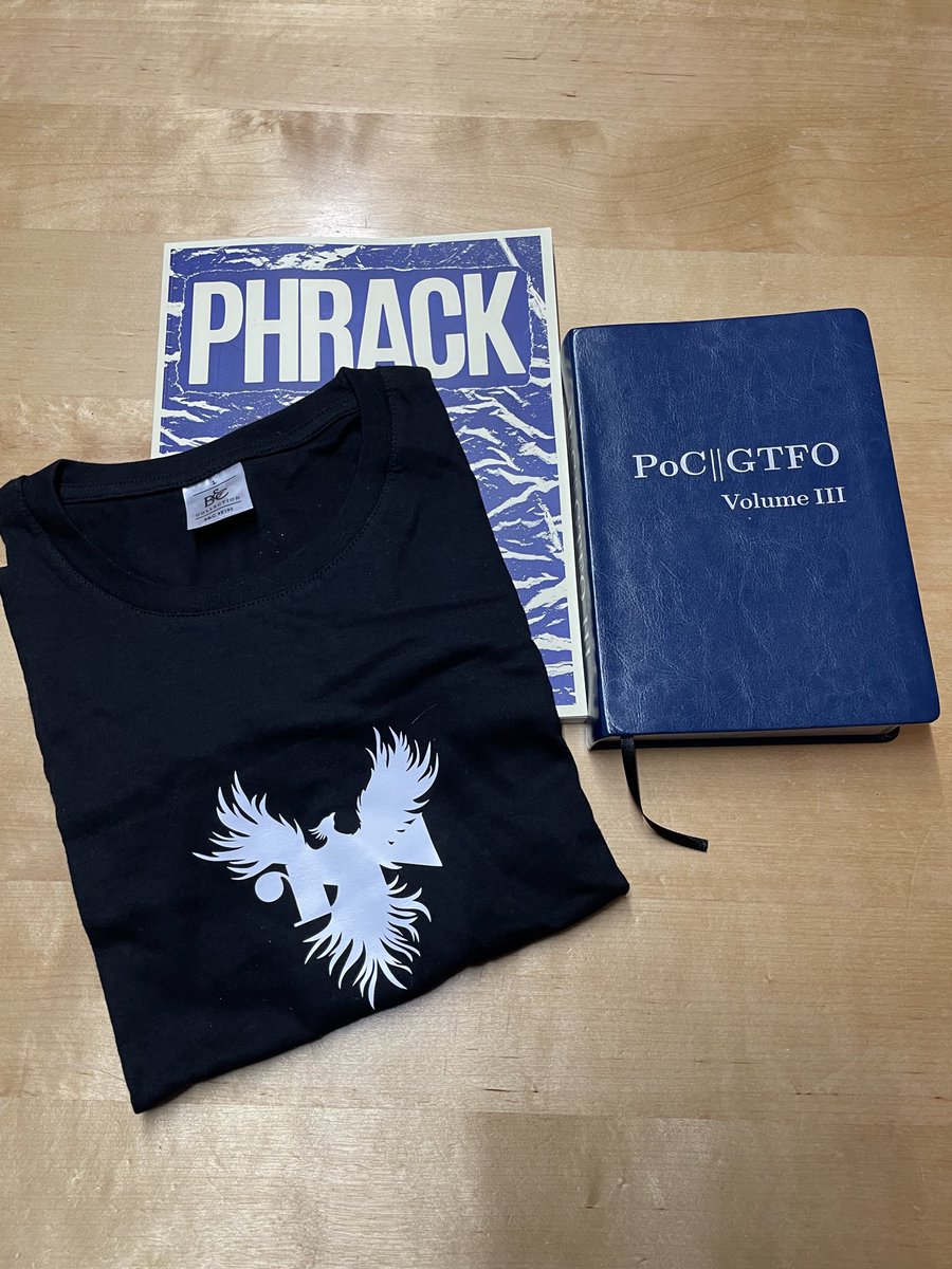 azox (@_az0x_) on Twitter photo 🔥Back from #r2con2024 🔥
Shoutout to the organizers and <a href="/trufae/">paπcake 🌱 🏴</a> for this wonderful event and for the goodies ! Also a special thanks to <a href="/travisgoodspeed/">Travis Goodspeed</a> for the workshop and the book ! It was a lot of fun ! 🔥Back from #r2con2024 🔥
Shoutout to the organizers and <a href="/trufae/">paπcake 🌱 🏴</a> for this wonderful event and for the goodies ! Also a special thanks to <a href="/travisgoodspeed/">Travis Goodspeed</a> for the workshop and the book ! It was a lot of fun !