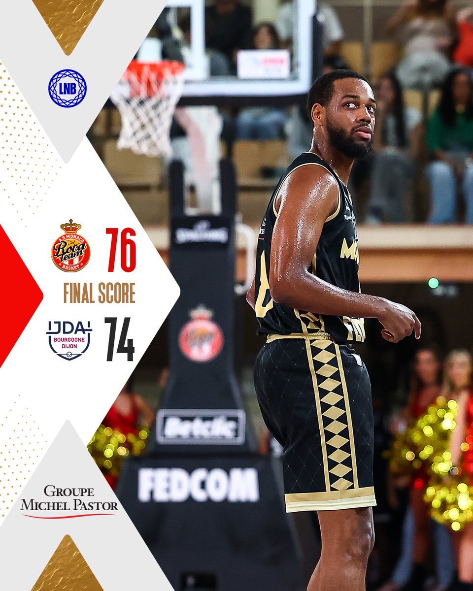 💥 Pour son retour à Gaston-Médecin, la #RocaTeam vient à bout de la <a href="/jdadijonbasket/">JDA Dijon Basket</a> ! 🛡

⏩️ On se retrouve dès mardi en Euroleague 🆚️ <a href="/kkcrvenazvezda/">KK Crvena zvezda Meridianbet</a> 🔥

#DagheMunegu #BetclicELITE