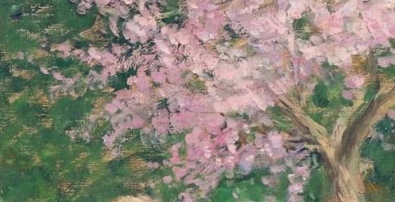 A Friendly Visit, painting details by Gregory Frank Harris