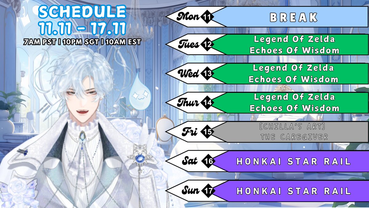 New Schedule is outt