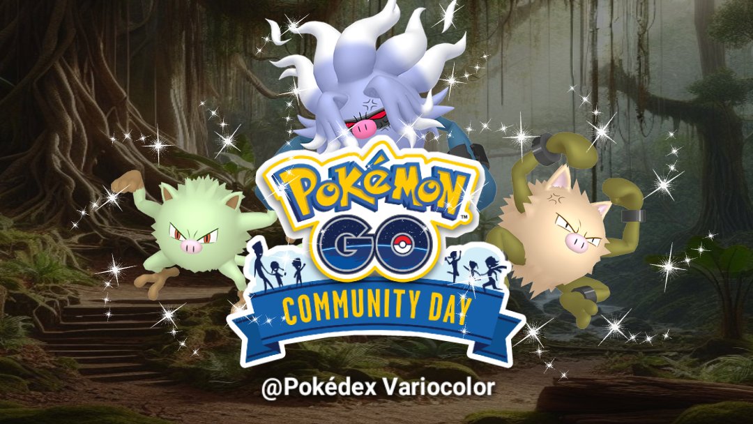 PokemonGoAbs's tweet photo. ✨ ¡Community Day de Mankey! ✨
***** Domingo 10 de Noviembre del 2024 
🌎✈️ Horarios y coordenadas en: 
https://t.co/313pasMQLL…

#PokédexVariocolor #PokémonGo #CommunityDay
#CommunityDayDeMankey  #MankeyShiny #MankeyVariocolor https://t.co/O0B7N47fyh