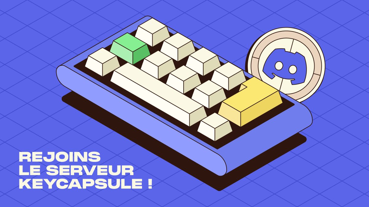 2 très bonnes nouvelles :

On te dévoile le thème de la première Keycapsule CE SOIR. Et pour le découvrir, RDV sur la newsletter... et sur notre serveur Discord flambant neuf !🥰

Que tu sois novice ou déjà dans univers des keycaps, participe à la création la communauté