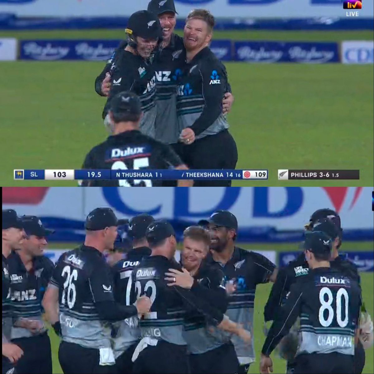 TrulyBrijesh's tweet photo. Newzealand Defended 108 runs v SL 😮

Srilanka failed to Score 8 runs in Last 6 balls with 3 Wickets left against Glenn Philipps..

#INDvsSAT20 #INDvSA #SLvsNZ https://t.co/Y7FRiD3KWy