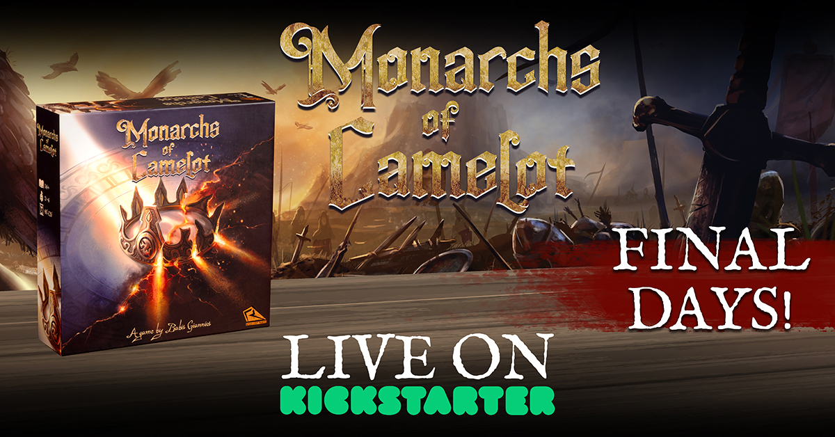 rhapsody_games's tweet photo. 🚨 Final Days to Back Monarchs of Camelot! 🚨
 With your help, we can unlock our first stretch goal, adding even more excitement to the game.
 Back the campaign now before it’s too late: https://t.co/zKz0V4Jr3z
#MonarchsOfCamelot #Kickstarter #5daysleft  #arthurianlegend https://t.co/sgQySgubSD