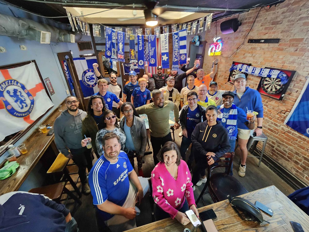 We Bleed Blue <a href="/ChelseaFC/">Chelsea FC</a> <a href="/ChelseaFCinUSA/">Chelsea FC USA</a> <a href="/CFCInAmerica/">Chelsea In America</a> thank you <a href="/Hooligans_CLT/">Courtyard Hooligans</a> for being such amazing hosts.