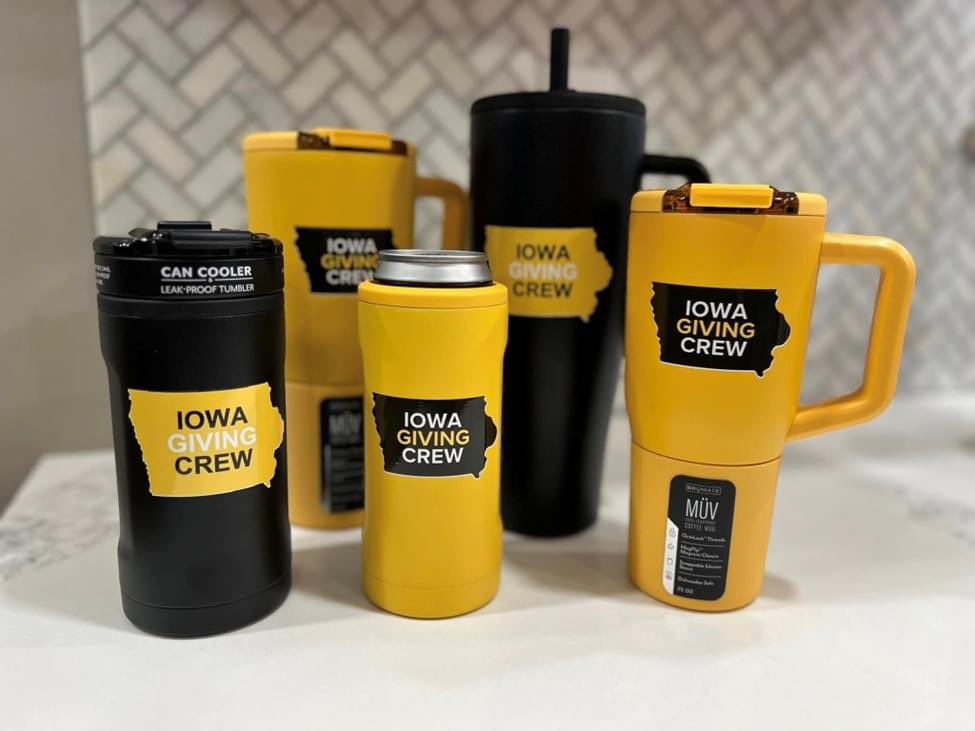 Get some Iowa Giving Crew swag now and help support our community!

We have #OperationGiveBirds shirts ’Give Hunger the Bird’ for sale as well as Limited edition Iowa Giving Crew BruMate cups and koozies! 

Check out all the goodies here! 
iowagivingcrew.org/igc-store-1