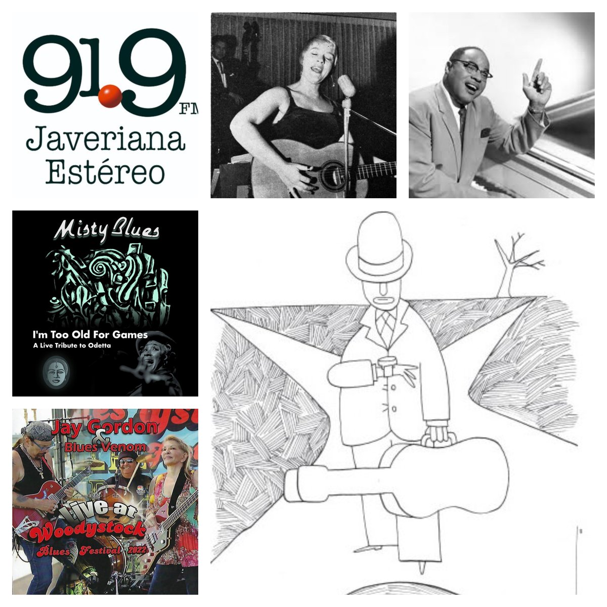 Historias del Blues (@historiasblues) on Twitter photo Hoy en el programa 43 de 2024 presentaré a Barbara Dane, Ivory Joe Hunter, @mistybluesband y Jay Gordon and Blues Venom. Los espero a las 4 p.m. en <a href="/Javeriana919fm/">Javeriana Estéreo Bogotá</a> #Bogotá #Blues #BluesRadio #BluesVivo #28AñosAlAire Hoy en el programa 43 de 2024 presentaré a Barbara Dane, Ivory Joe Hunter, @mistybluesband y Jay Gordon and Blues Venom. Los espero a las 4 p.m. en <a href="/Javeriana919fm/">Javeriana Estéreo Bogotá</a> #Bogotá #Blues #BluesRadio #BluesVivo #28AñosAlAire