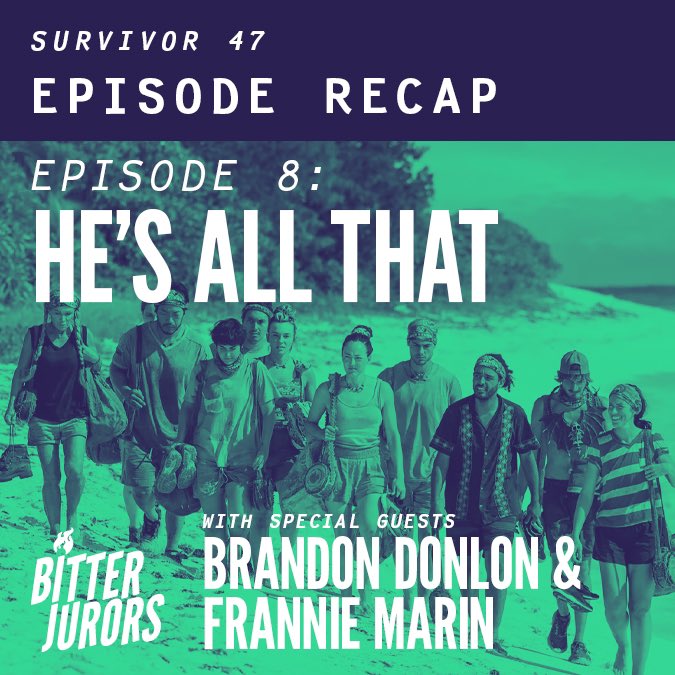 IT'S AN AUCTION MIRACLE

forward-facing friends <a href="/BrandonDonlon/">Brandon Donlon</a> and <a href="/hailthevail/">Frannie Marin</a> joined the BJs this week to talk and giggle their way through another episode of #Survivor 

🍎 podcasts.apple.com/us/podcast/bit…
🟢 open.spotify.com/episode/1EplzG…