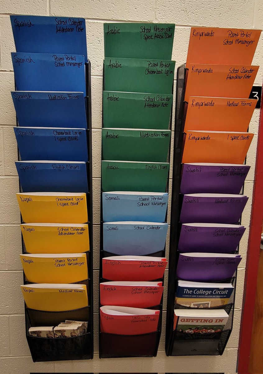 Kudos to <a href="/Seneca_High/">Seneca High School</a> for a well implemented strategy to reach their Multilingual Learners #OneLanguageAtATime