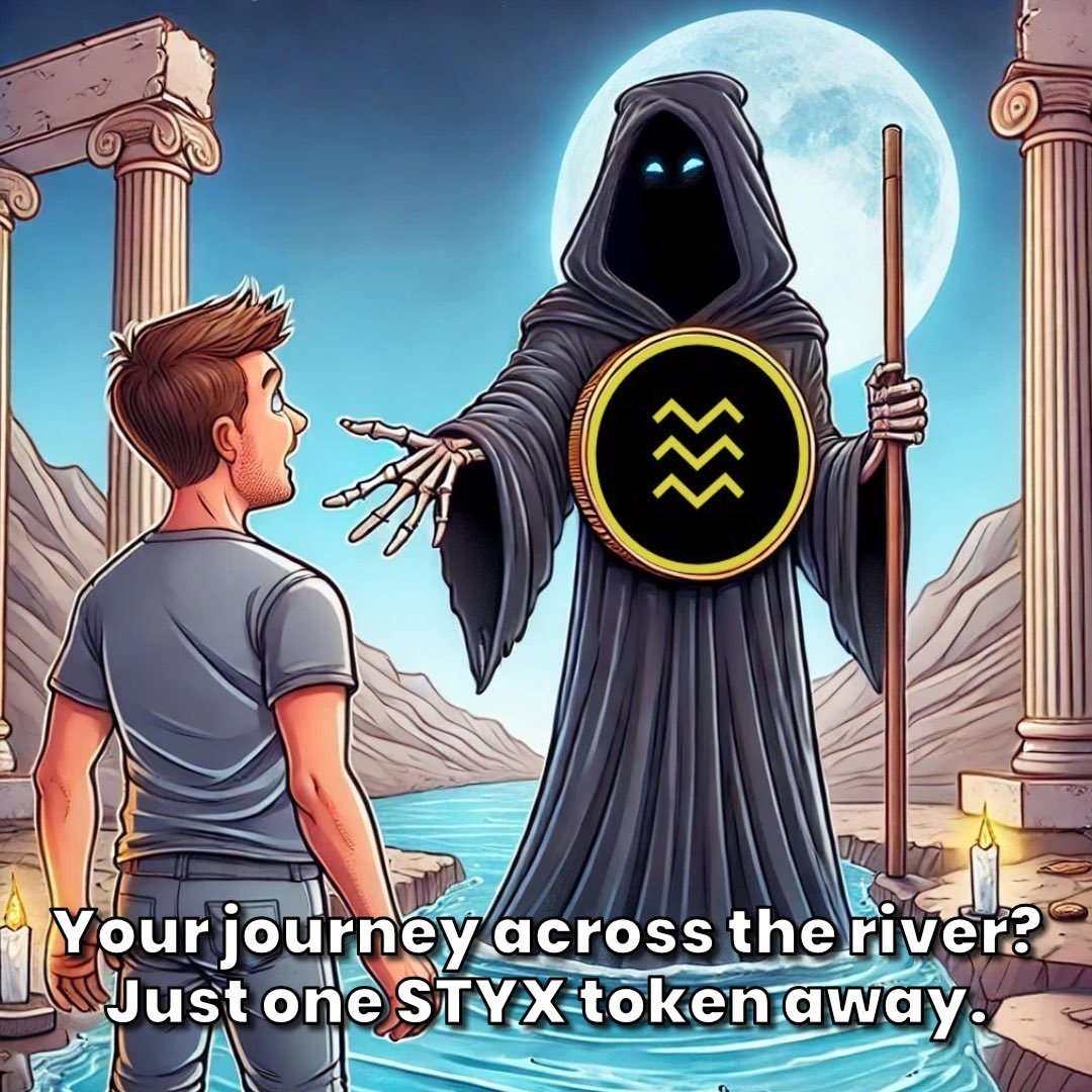 styx_CHARONIUM's tweet photo. Ready for the journey to the other side? STYX token is all it takes.

$STYX ICO is online!

#STYX #Base #Crypto #Legacy https://t.co/jUQYDE4guj