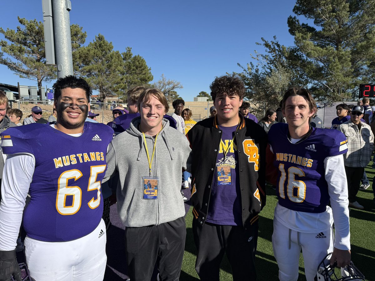 Colby Carbajal (@carbajal_colby) on Twitter photo I am blessed to receive my second offer from WNMU! The game day visit was great and had a good time watching the mustangs play! Thank you <a href="/The_Coach_Boyle/">Coach Boyle</a>
<a href="/CoachBarro/">Jake Barro</a> <a href="/RonTBAOL/">Ron Sowers</a> <a href="/coachFugger/">Stephen Fugger</a> I am blessed to receive my second offer from WNMU! The game day visit was great and had a good time watching the mustangs play! Thank you <a href="/The_Coach_Boyle/">Coach Boyle</a>
<a href="/CoachBarro/">Jake Barro</a> <a href="/RonTBAOL/">Ron Sowers</a> <a href="/coachFugger/">Stephen Fugger</a>
