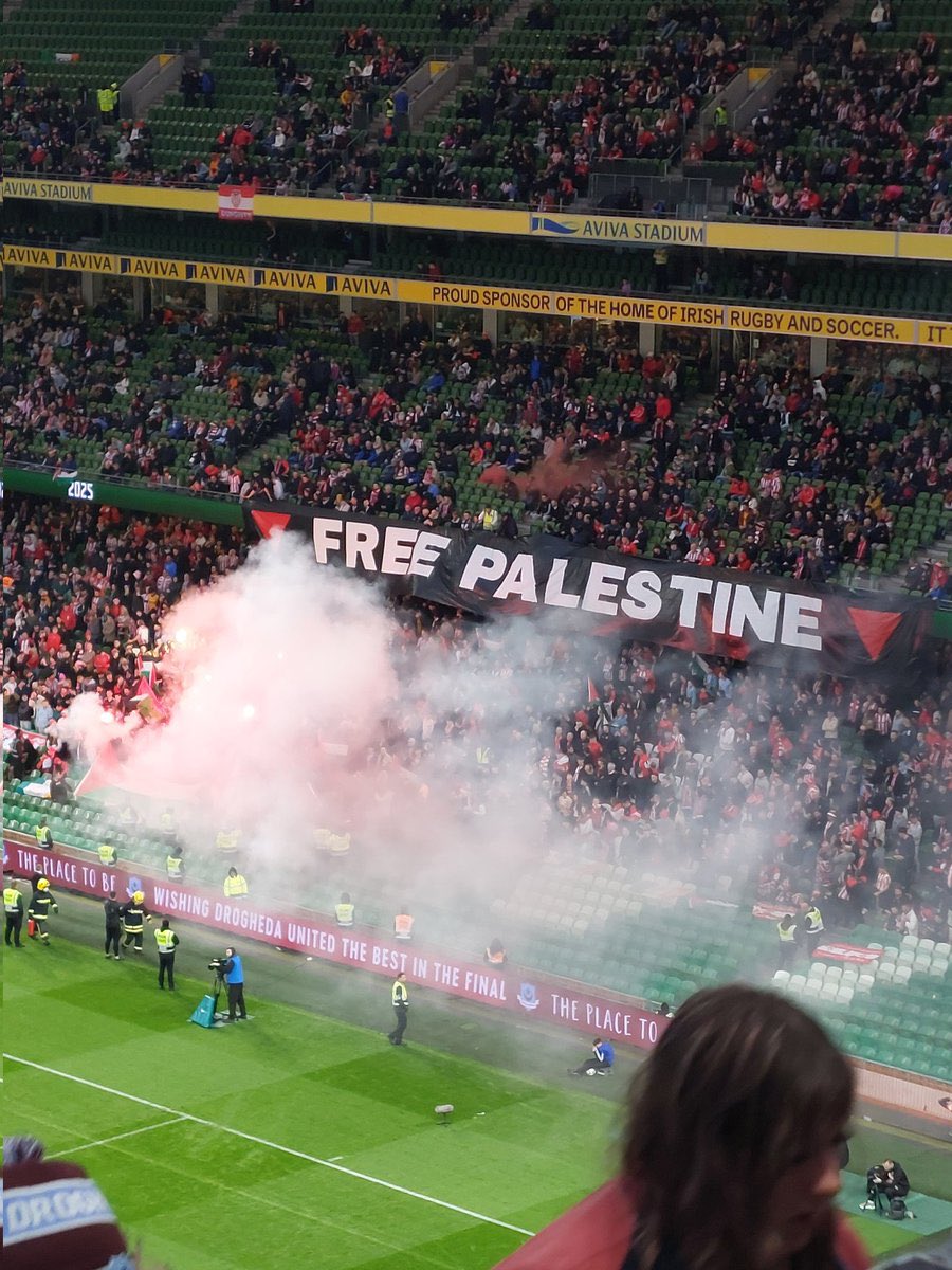 FAI Cup Final in Dublin, Ireland, today.

🇵🇸🇵🇸🇵🇸🇵🇸🇵🇸🇵🇸🇵🇸🇵🇸🇵🇸