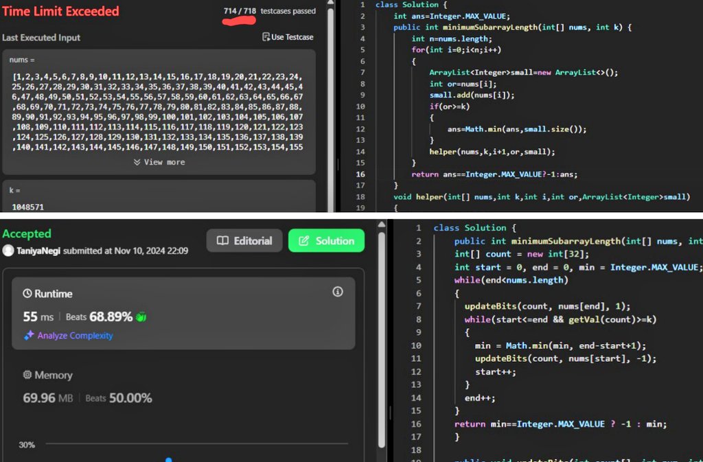 TaniyaN05640017's tweet image. 🎉 Day 195 of #200DaysOfCodeChallenge 💻
Today, I've solved another bit masking problem on LeetCode! Again, stuck with brute-force, which is so close but not quite there. 🥲
#200daysofcoding #learning #practice #DSA #Tech #CodingJourney #LeetCode
#bitmanipulation