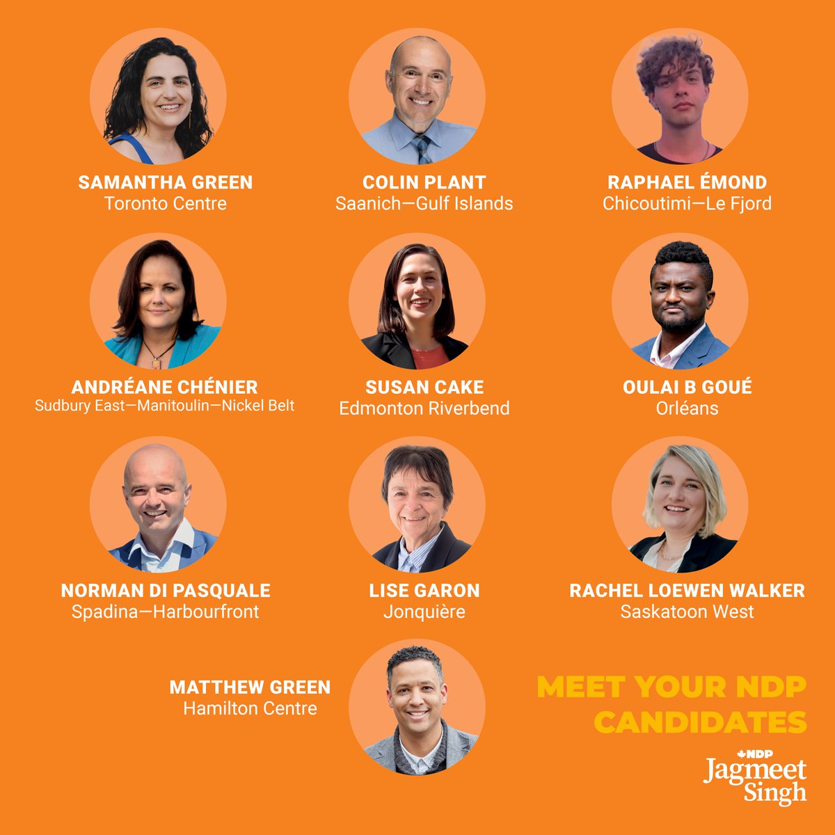 Meet 10 of our newly nominated NDP candidates who are ready to make life better for you.

From pushing for dental and pharmacare to challenging corporate greed, New Democrats are always here to fight for you and your loved ones.